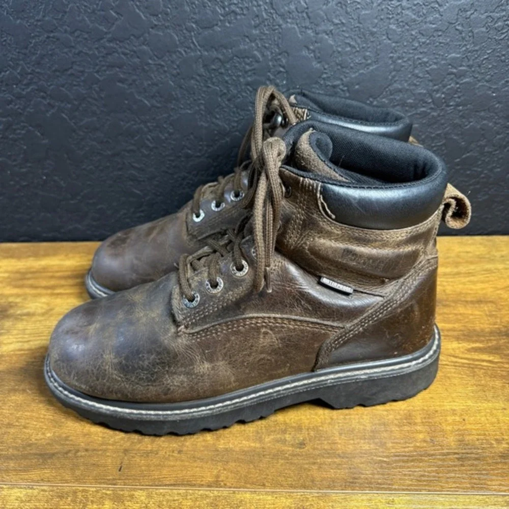 Wolverine Floorhand W10643 Brown Leather Waterproof Work Boots Mens Size‎ 9M
